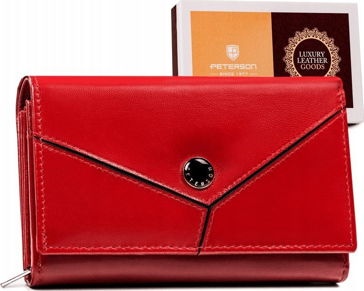 Peterson Damski, średni portfel ze skóry naturalnej Peterson NoSize