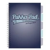 Zeszyty szkolne - Pukka Project Book Navy A4 kratka 100 kartek 3 szt. - miniaturka - grafika 1
