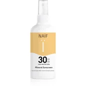 Kremy dla dzieci - Naif Sun Mineral Sunscreen SPF 30 spray ochronny do opalania SPF 30 wodoodporny 175 ml - miniaturka - grafika 1
