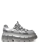 Glany damskie - Melissa Glany Rebel Ad 35829 Srebrny - miniaturka - grafika 1