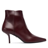 Botki damskie - Botki Max Mara 2524796011600 Bordowy - miniaturka - grafika 1