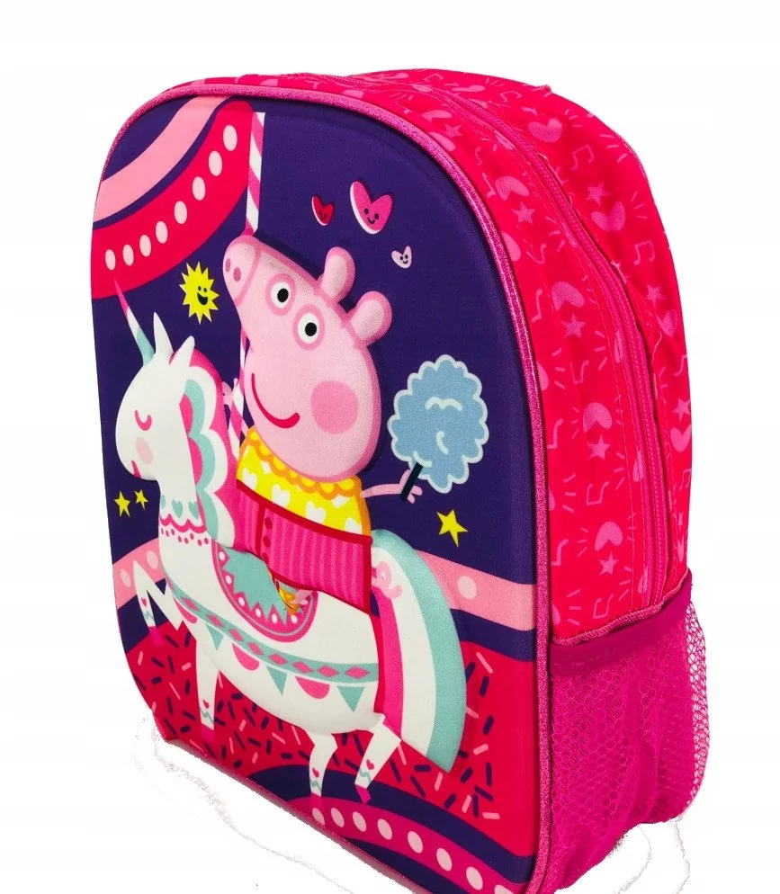 Plecak Do Przedszkola Świnka Peppa Pig Wypukły 3D