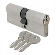 Meble modułowe i akcesoria - Wkładka do zamka 30/35 mm srebrna satynowa 3 klucze - miniaturka - grafika 1