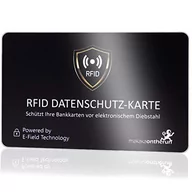 Portfele - MakakaOnTheRun Nos RFID NFC Bloker, format karty kredytowej (ISO), Czarny 1 szt. Rfid Blocker (do 1 portfela). (czarny) - BCBlack1 - miniaturka - grafika 1