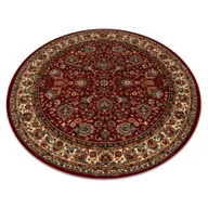 Dywany - Dywan wełniany KASHQAI 4362 302 koło ornament bordo / beż czerwony koło 160 cm - miniaturka - grafika 1