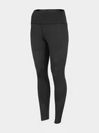 Spodnie sportowe damskie - 4F Legginsy funkcyjne w kolorze czarnym - miniaturka - grafika 1