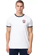 Koszulki męskie - Lonsdale Cashendun t-shirt męski, biały/granatowy/czerwony, S, 117451 - miniaturka - grafika 1