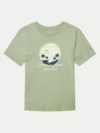 Koszulki męskie - Jack&Jones Junior T-Shirt Palm 12269922 Zielony Regular Fit - miniaturka - grafika 1