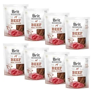 Przysmak dla psa BRIT Beef Real Fillets Wołowina z kurczakiem 8 x 200 g - Przysmaki dla psów - miniaturka - grafika 1