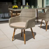 Fotele i krzesła ogrodowe - Fotel ogrodowy Marlene popiel 65 x 56 x 84 cm PATIO - miniaturka - grafika 1