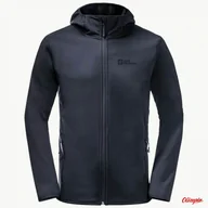 Kurtki i kamizelki sportowe męskie - Kurtka M Softshell Jack Wolfskin Bornberg Hoody - miniaturka - grafika 1