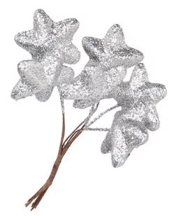 GWIAZDKI STYROPIANOWE NA DRUCIKU 6SZT NA STROIK - Ozdoby bożonarodzeniowe - miniaturka - grafika 1