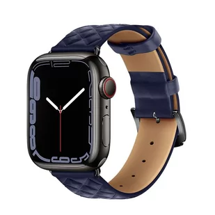 HOCO pasek do Apple Watch 38/40/41mm Elegant leather WA18 niebieski - Akcesoria do smartwatchy - miniaturka - grafika 1