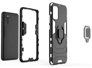 Etui Alogy Stand Ring Armor do Samsung Galaxy A02s/ A03s 164mm czarne - Akcesoria do tabletów i e-booków - miniaturka - grafika 4