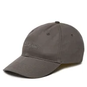 Czapki męskie - Czapka z daszkiem Calvin Klein Logo Embroidery LV04D5003G Szary - miniaturka - grafika 1