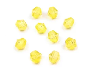 Kryształki Diamentowe Żółte 4Mm 150Szt - Półfabrykaty do biżuterii - miniaturka - grafika 1