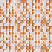 Płytki ceramiczne - Ceramstic Orange-Mix Mozaika szklano-kamienna 30,5x30,5 cm, pomarańczowa MSK-10 - miniaturka - grafika 1