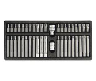 YATO Końcówki wkrętakowe ribe, torx security, kpl. 42 szt. YT-0420 - Bity - miniaturka - grafika 2