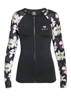Koszulki i topy damskie - Roxy Damska koszulka Sunny Floral Ls Zip Lycra (opakowanie 1 szt.) - miniaturka - grafika 1