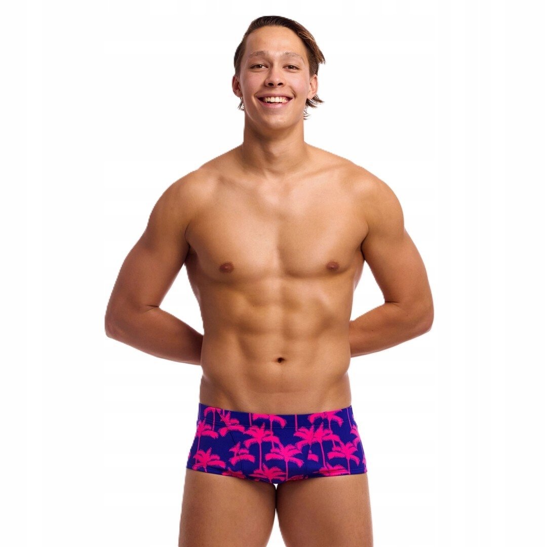 Kąpielówki Męskie Spodenki Do Pływania Funky Trunks Pinky Palms Rozmiar D3