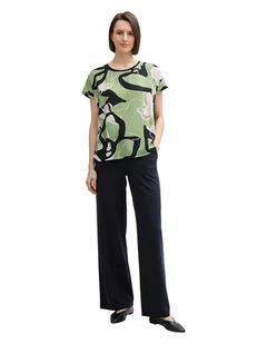 Tom Tailor Koszulka w kolorze zielono-czarnym - Koszulki i topy damskie - miniaturka - grafika 1