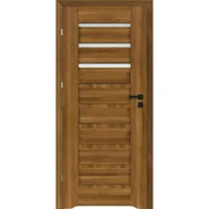 Drzwi wewnętrzne - DRE Skrzydło drzwiowe Ingo z podcięciem wentylacyjnym dąb Polski 80L - miniaturka - grafika 1