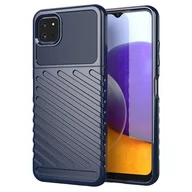 Etui i futerały do telefonów - Thunder Case elastyczne pancerne etui pokrowiec Samsung Galaxy A22 5G niebieski - miniaturka - grafika 1