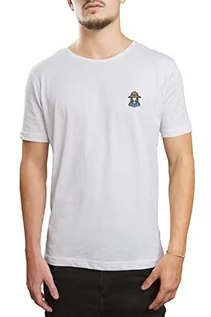 Koszulki męskie - Bonateks Męski T-shirt, TRFSTW101341S, biały, S - grafika 1