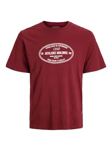 Jack & Jones Koszulka w kolorze czerwonym - Koszulki męskie - miniaturka - grafika 1
