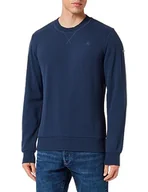Bluzy męskie - TILDEN Męska bluza oversize z okrągłym dekoltem 37731125, granatowa, XL, ciemnogranatowy, XL Duże Rozmiary - miniaturka - grafika 1