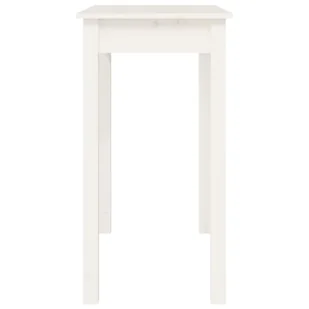 Lumarko Stolik konsolowy, biały, 80x40x75 cm, lite drewno sosnowe - Konsole i sekretarzyki - miniaturka - grafika 7