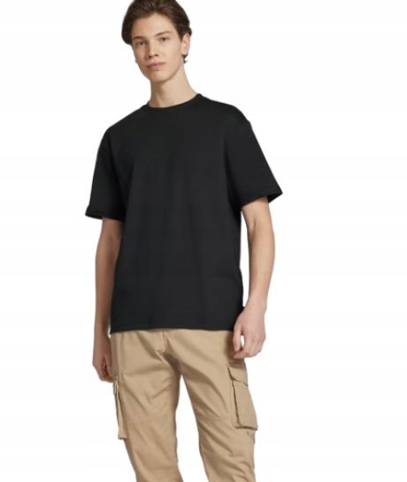 ONLY&SONS T-SHIRT MĘSKI CZARNY GŁADKI KRÓTKI RĘKAW XL DRG