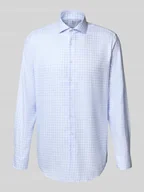 Koszule męskie - Koszula biznesowa o kroju regular fit z kołnierzykiem typu kent - miniaturka - grafika 1