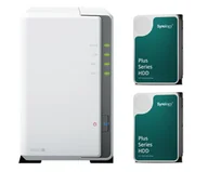 Serwery plików NAS i macierze dyskowe - Synology DS223j (2x 4TB HDD HAT3300 Plus) - miniaturka - grafika 1