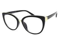 Okulary korekcyjne, oprawki, szkła - Okulary do komputera damskie zerówki PolarZONE 818 K - miniaturka - grafika 1