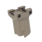 Osprzęt do wiatrówek - Strike Industries - Chwyt Picatinny Angled Vertical Grip - Short - FDE - SI-AR-CMAG-RAIL-S-FDE - miniaturka - grafika 1