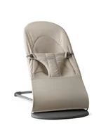 Leżaczki i huśtawki - Babybjorn - Leżaczek Balance Soft Woven/Jersey Tri Fabric, Piaskowoszary - miniaturka - grafika 1