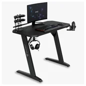 Biurka gamingowe - Biurko SENSE7 Nomad Classic Czarne 100 cmx50 cm 100x50 cm - miniaturka - grafika 1