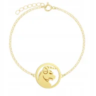 Bransoletki - Pozłacana Bransoletka Znak Zodiaku BYK GRAWER - miniaturka - grafika 1