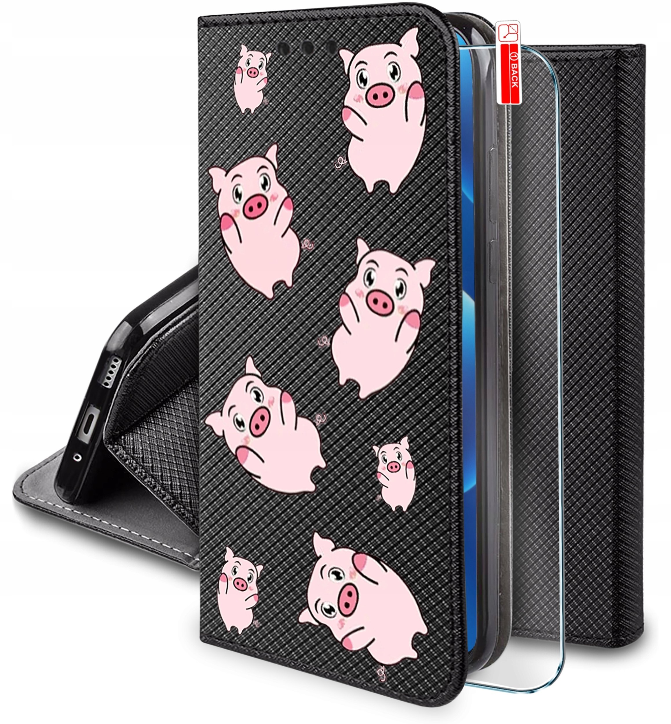 krainaGSM Etui Do Samsung A57 5G Magnet Wzory Case Portfel + Szkło 9H