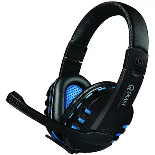 COBRA QSHPS400 Czarno-niebieski - Słuchawki - miniaturka - grafika 1