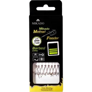 MIKADO Haczyki Method Feeder Plecionka Z Igłą NR.8 - Inne akcesoria dla wędkarzy - miniaturka - grafika 1