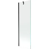 Parawany nawannowe - Mexen Next parawan nawannowy 1-skrzydłowy 60 x 150 cm, transparent, czarny - miniaturka - grafika 1