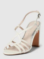 Sandały damskie - Sandały z satyny model ‘Jean’ - miniaturka - grafika 1