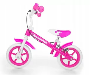 Milly Mally Dragon Rowerek Biegowy hamulec pink - Rowerki biegowe - miniaturka - grafika 10