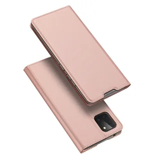 Etui na książki "Dux Ducis" kompatybilne z XIAOMI REDMI 10 etui na telefon z funkcją podstawki, miejsce na karty różowy - Etui i futerały do telefonów - miniaturka - grafika 1