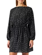 Sukienki - Sisley Damska sukienka 4LRELV02J, wielokolorowa, czarna, 75B, 38 (DE) - miniaturka - grafika 1
