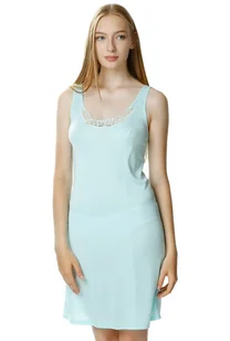 Piękna halka damska Alice : Kolor - Miętowy, Rozmiar - 50 - Bielizna nocna - miniaturka - grafika 1