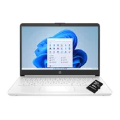 Laptopy - HP 14-dq0052dx / 685K1UA / Intel N / 16GB / 64GB eMMC + 64GB SD / Intel HD / HD / Win 11 / Biały 685K1UA_16GB - miniaturka - grafika 1