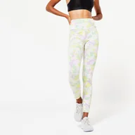 Spodnie sportowe damskie - Legginsy fitness damskie Domyos 520 - miniaturka - grafika 1